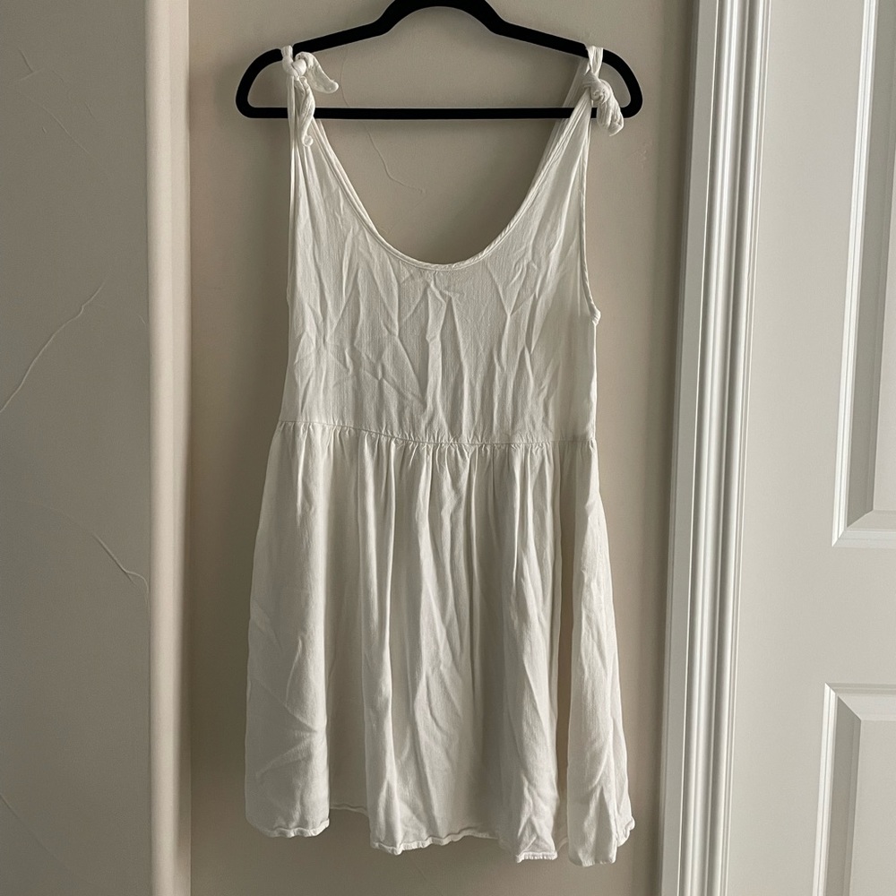 White mini dress with bows sz sm
